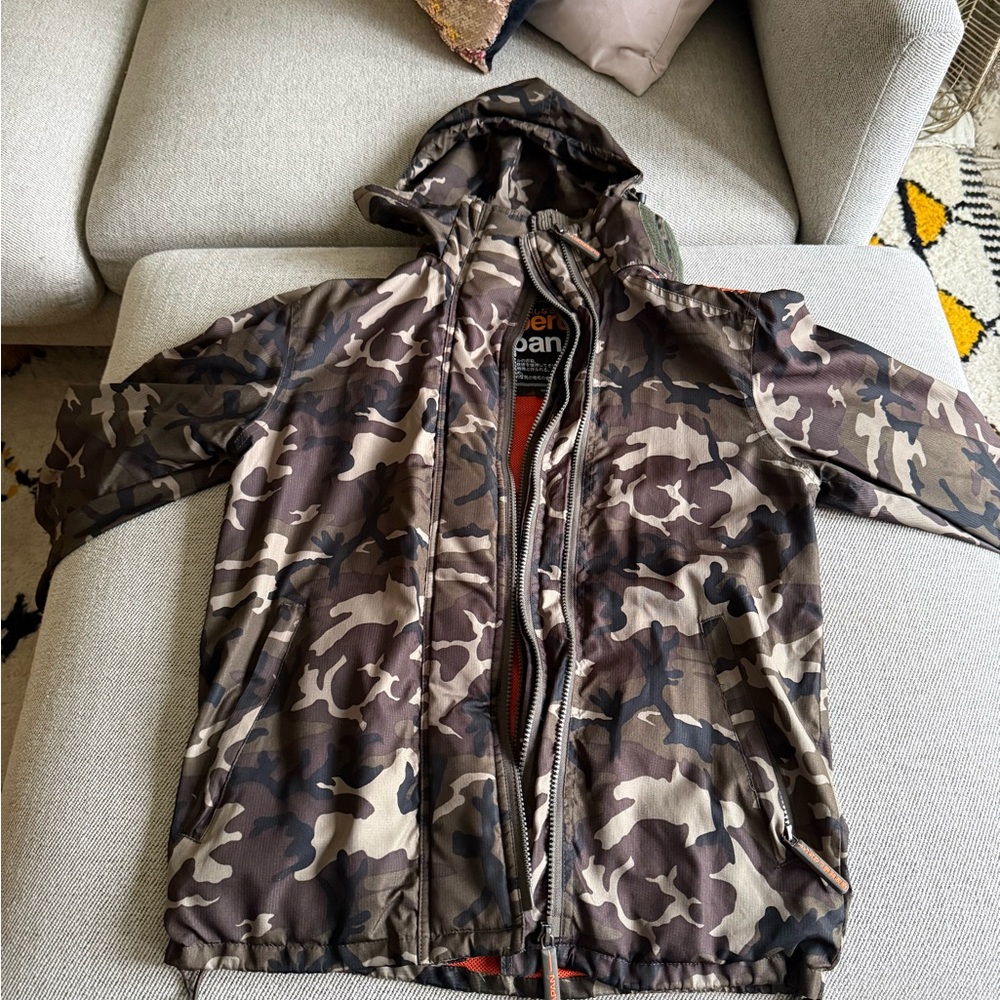 Superdry Camouflage and Orange Windcheater
